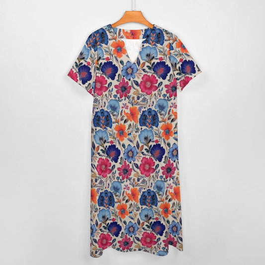 7-point sleeve dress Inkedjoy