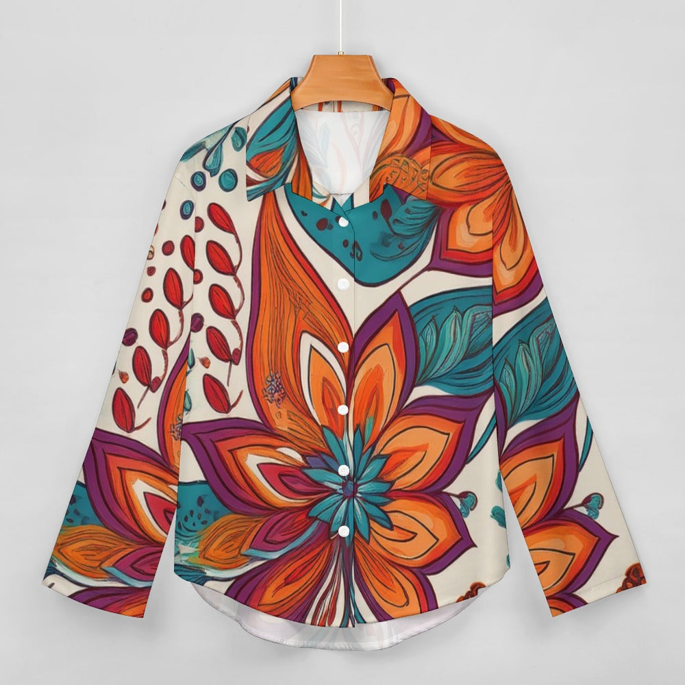 Cropped hem shirt Inkedjoy