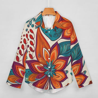 Cropped hem shirt Inkedjoy