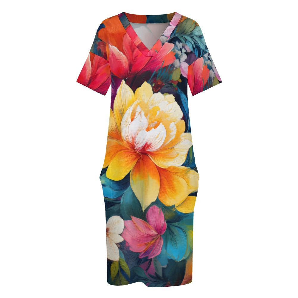 Loose Pocket Dress Inkedjoy