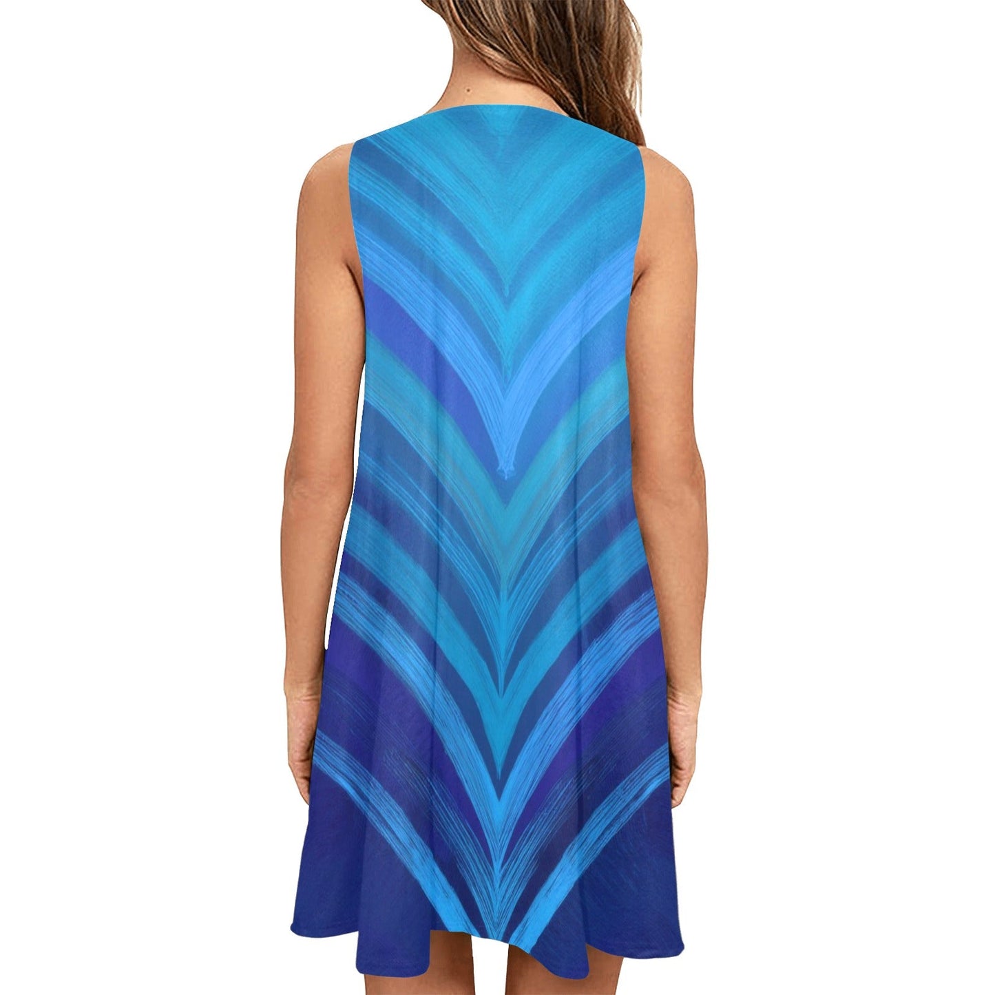 Sleeveless Pocket Dress Inkedjoy
