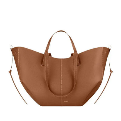 Leather bucket bag handbag tote bag - London Look