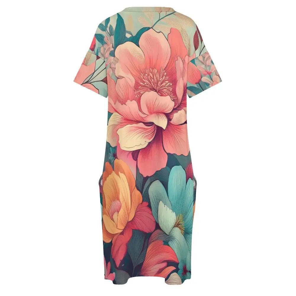 Loose Pocket Dress Inkedjoy