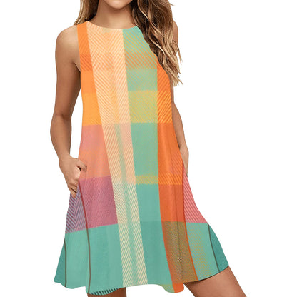 Sleeveless Pocket Dress