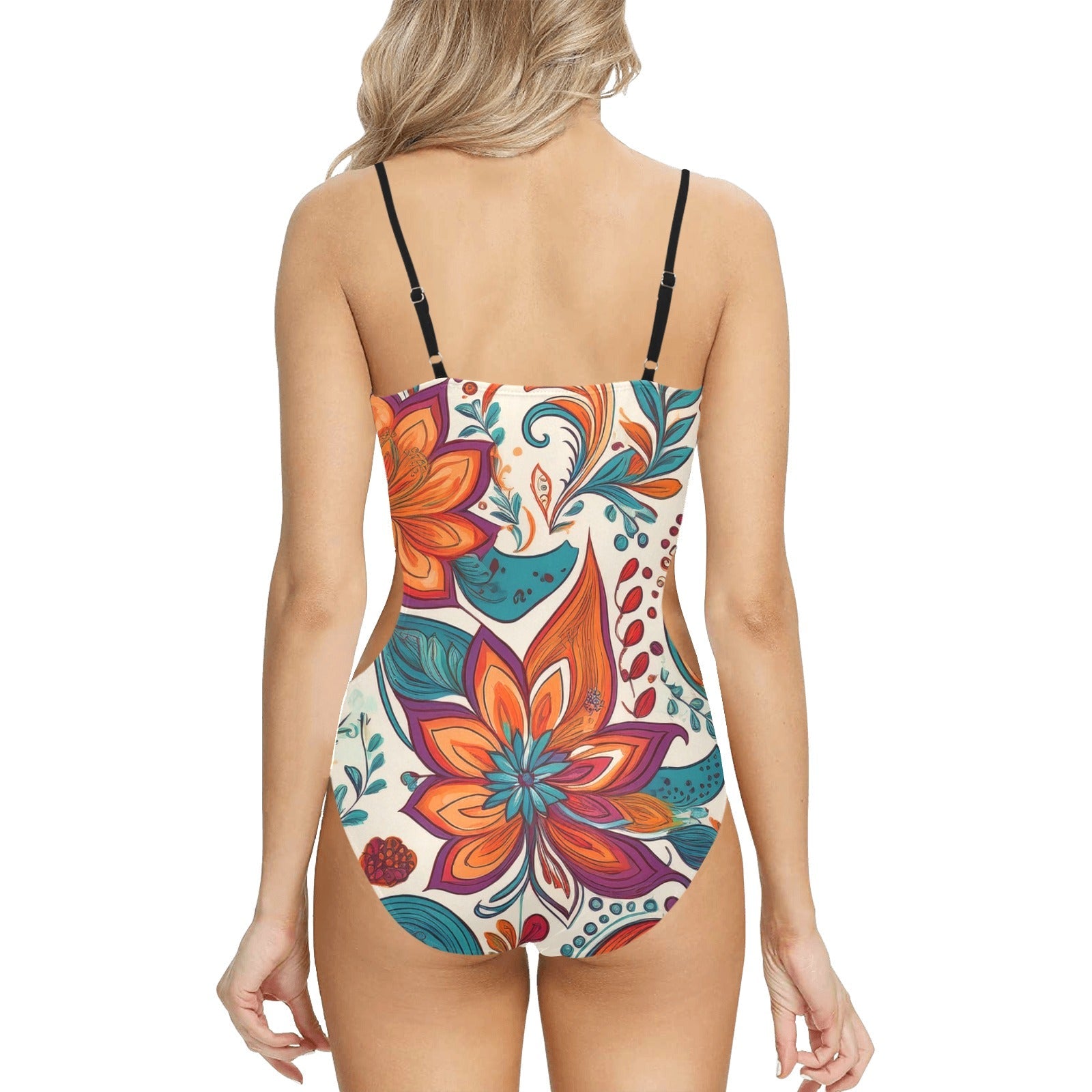 Strapped Cut Out Sides Swimsuit Inkedjoy