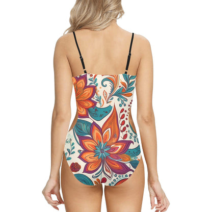 Strapped Cut Out Sides Swimsuit Inkedjoy