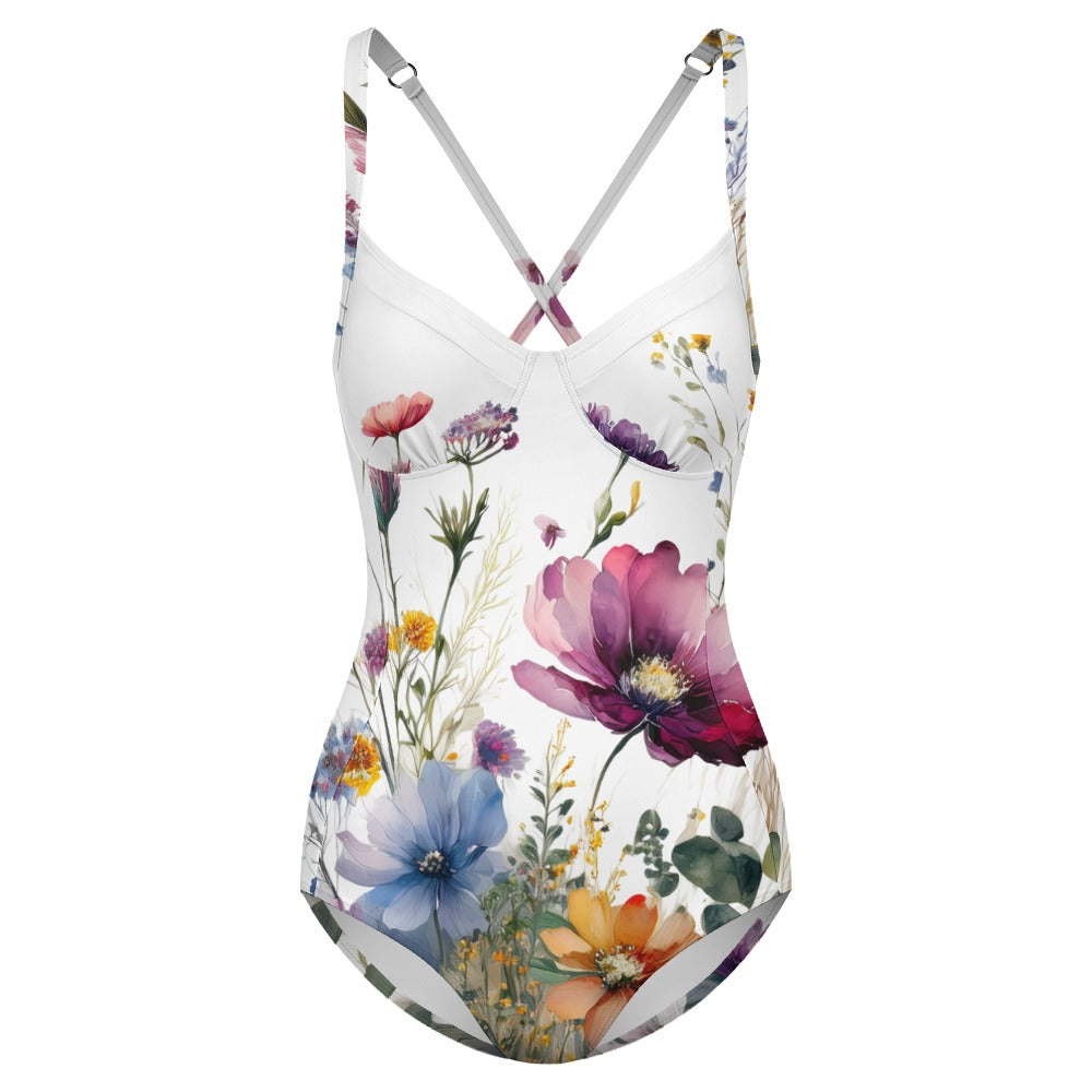 Women's one-piece swimsuit Inkedjoy