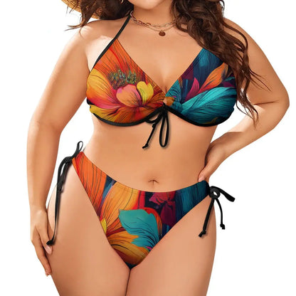 Large Size Bikini Swimsuit Inkedjoy
