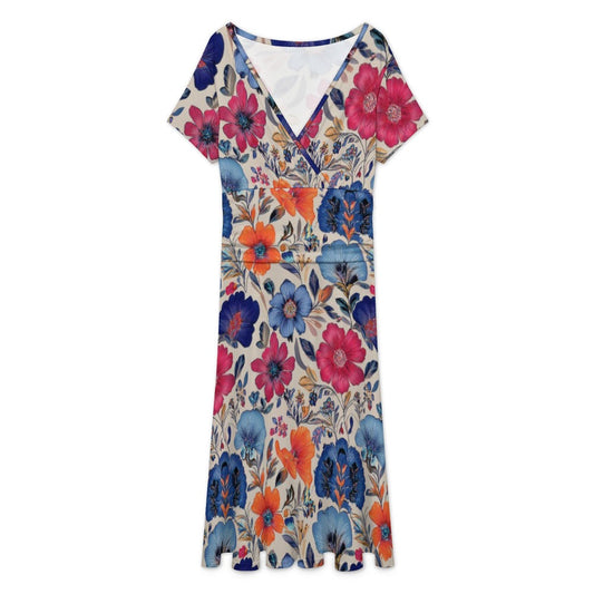 Short sleeved dress Inkedjoy