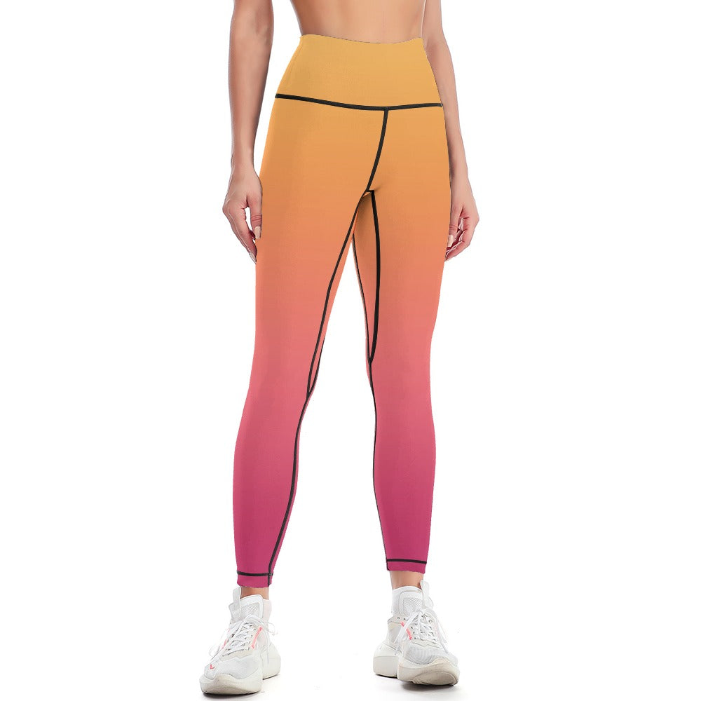Orange Sports Leggings