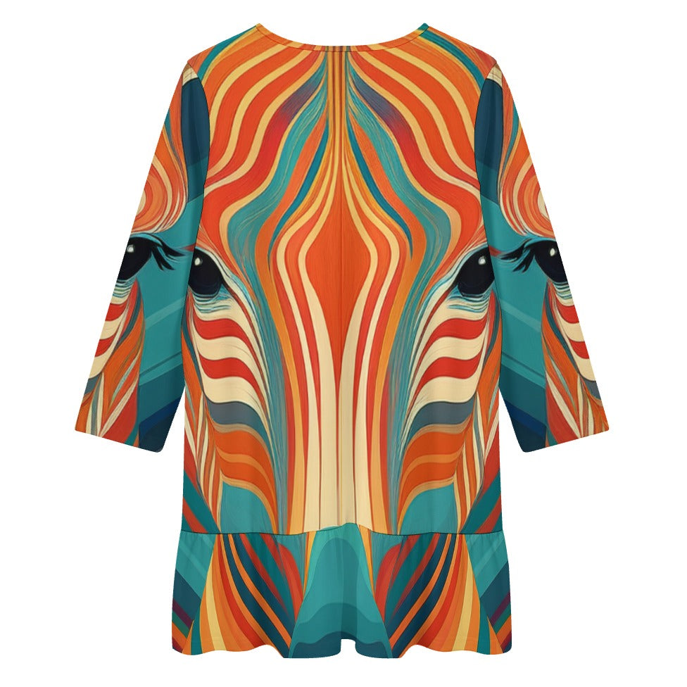Long-Sleeved Dress Inkedjoy