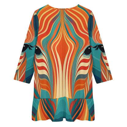 Long-Sleeved Dress Inkedjoy