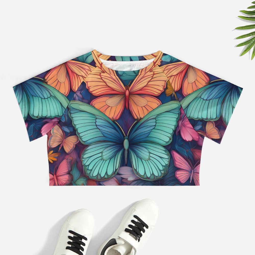 Short Sleeved Butterfly Top Inkedjoy
