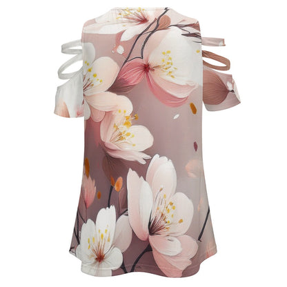 Zip Off Shoulder Top Inkedjoy
