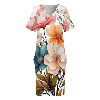 Loose Pocket Dress Inkedjoy