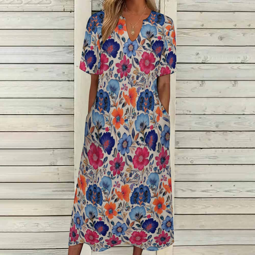 7-point sleeve dress Inkedjoy