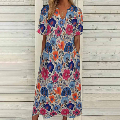 7-point sleeve dress Inkedjoy