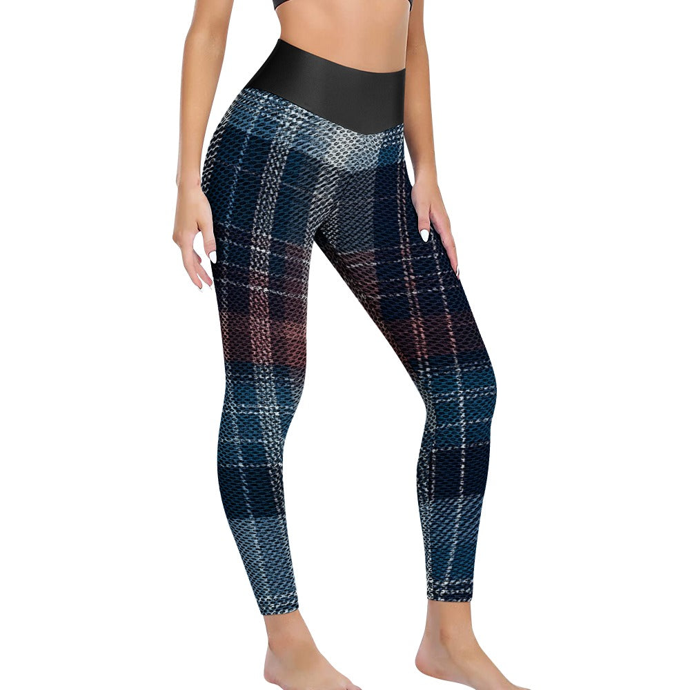 Honeycomb pattern leggings
