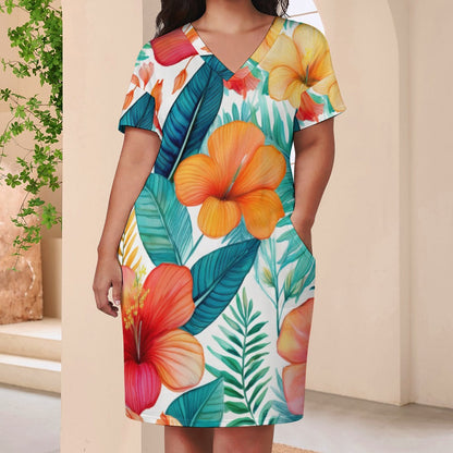Loose pocket dress Inkedjoy