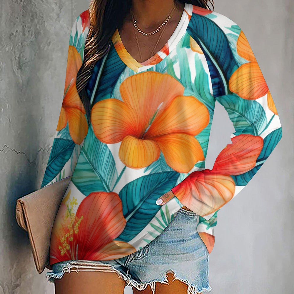 Long sleeve loose tee Inkedjoy