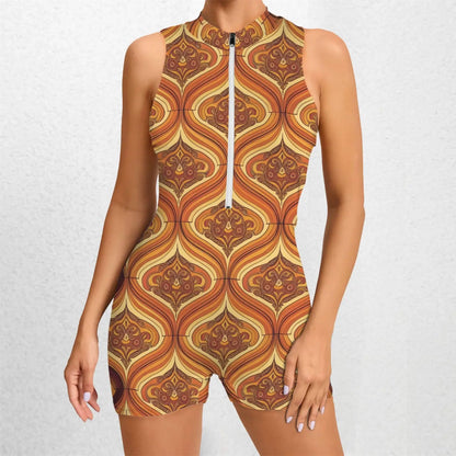 BROWN-MANGO ONE-PIECE