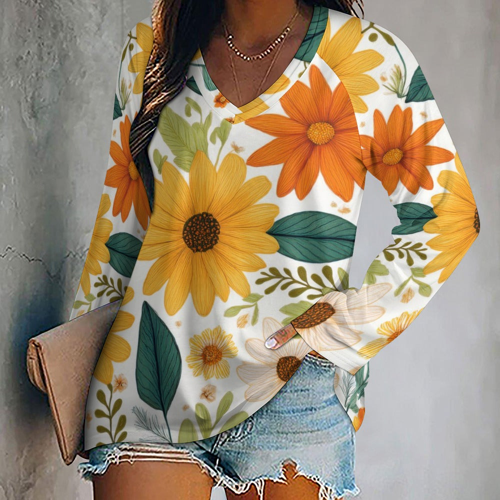 Long sleeve loose tee Inkedjoy