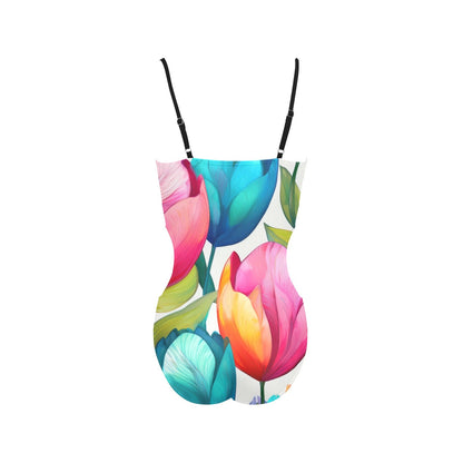 Strapped Cut Out Sides Swimsuit Inkedjoy
