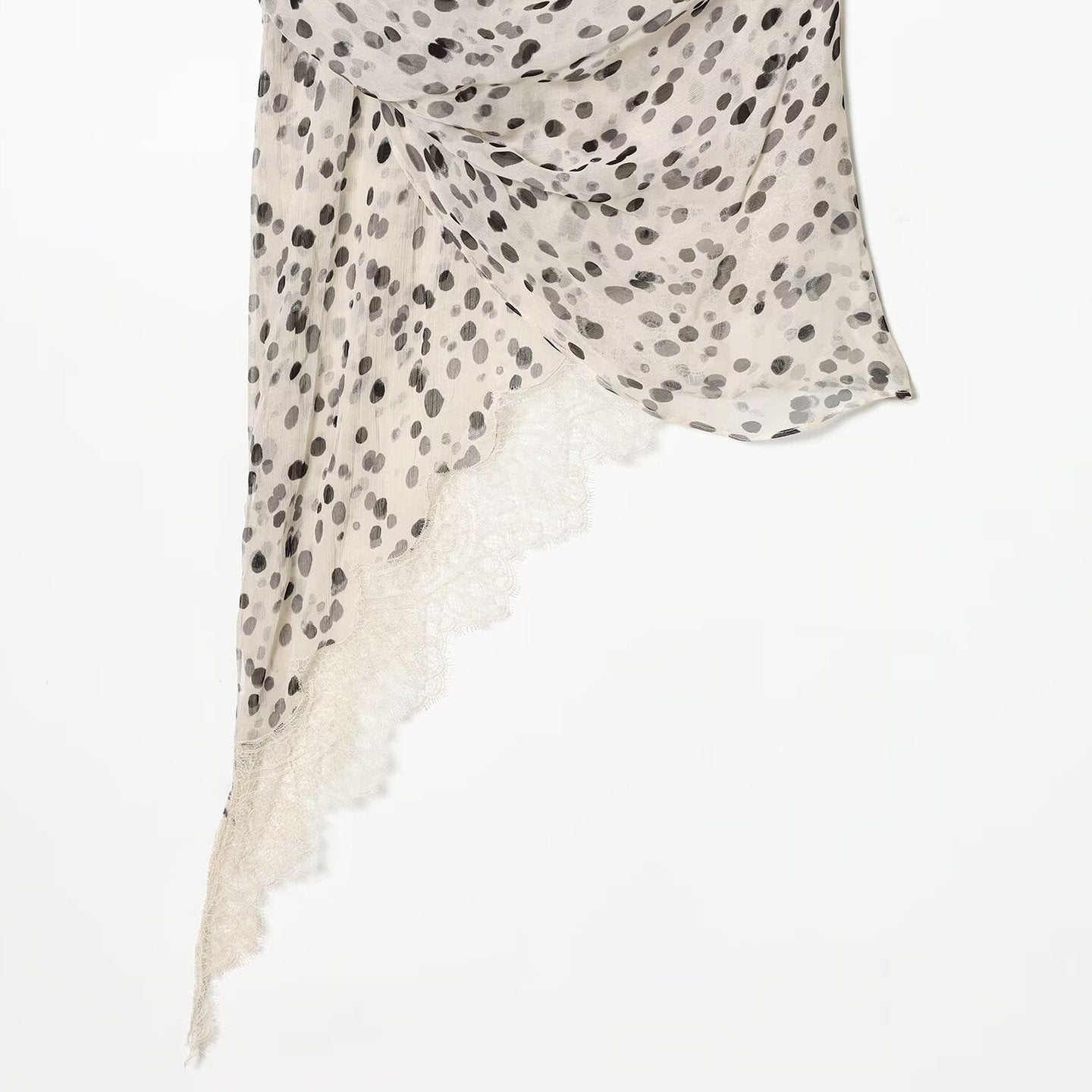 Style Polka Dot Short Sleeve Round Neck Top