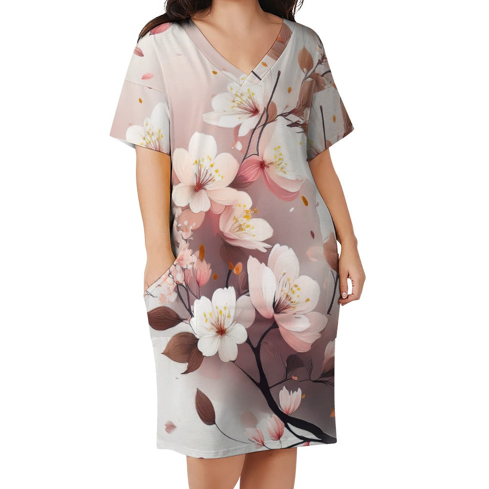 Loose pocket dress Inkedjoy