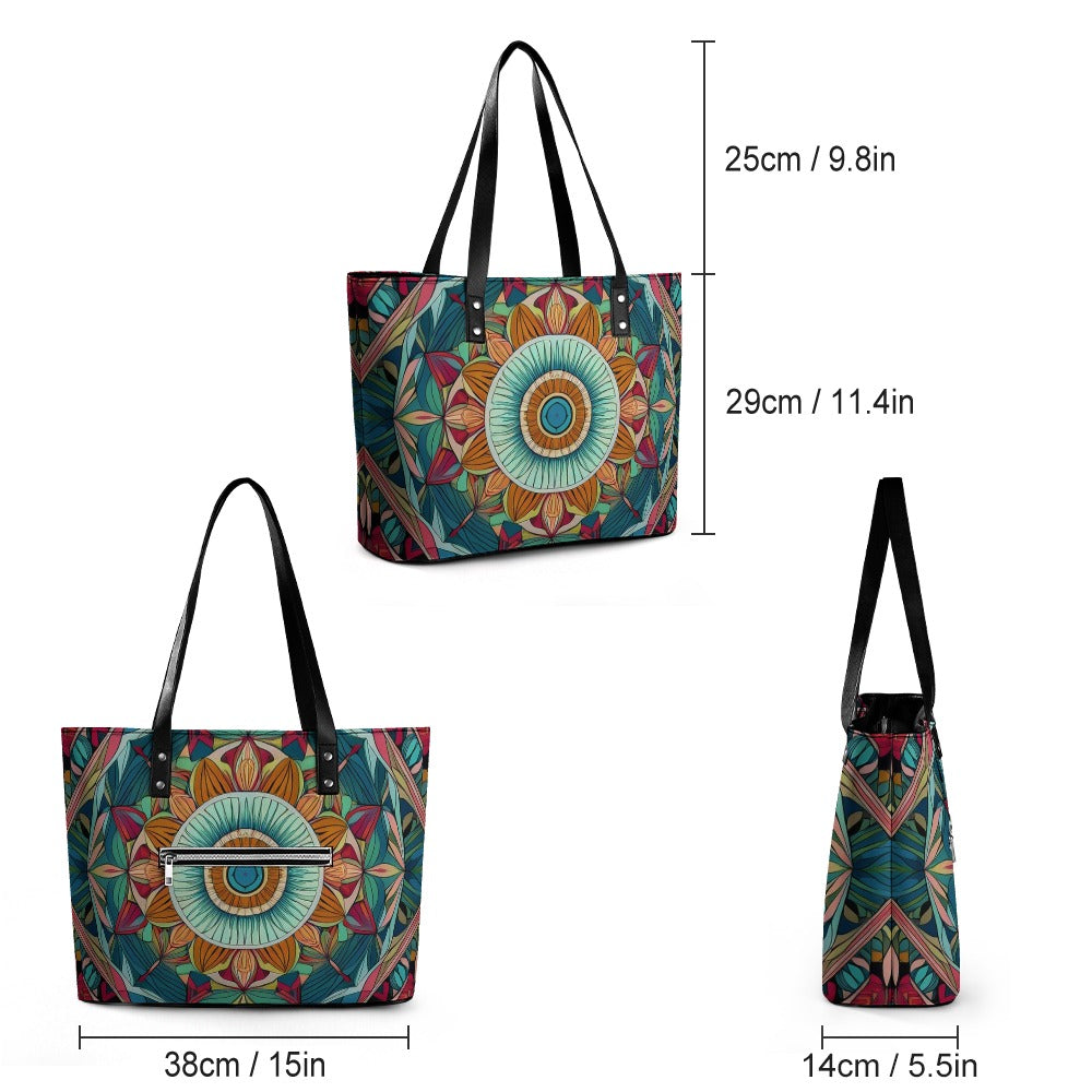 Leather handbag Inkedjoy