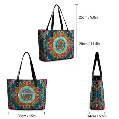 Leather handbag Inkedjoy