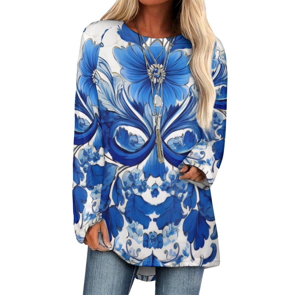 Crew Neck Long Sleeve T-Shirt Inkedjoy