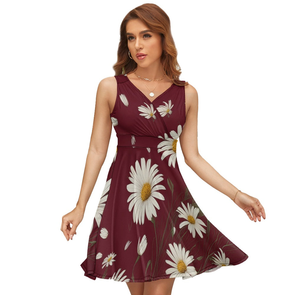 Sleeveless Printed Dress Inkedjoy