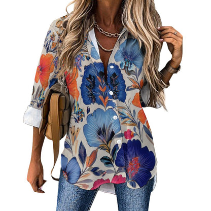 Cropped hem shirt Inkedjoy