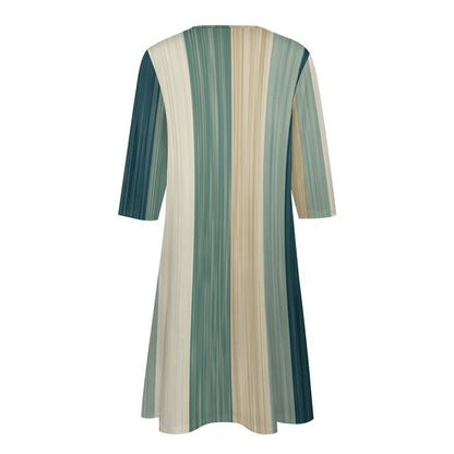 7-point sleeve dress