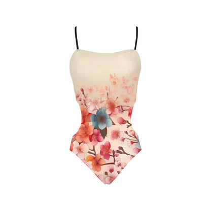 Strapped Cut Out Sides Swimsuit Inkedjoy
