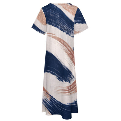 7-point sleeve dress Inkedjoy