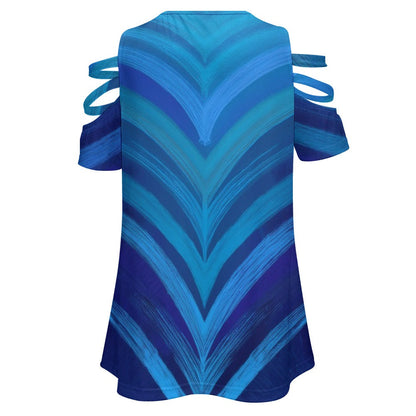 Zip Off Shoulder Top Inkedjoy
