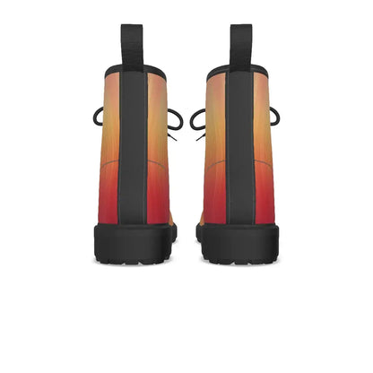 Orange-Red Gradient Short Boots