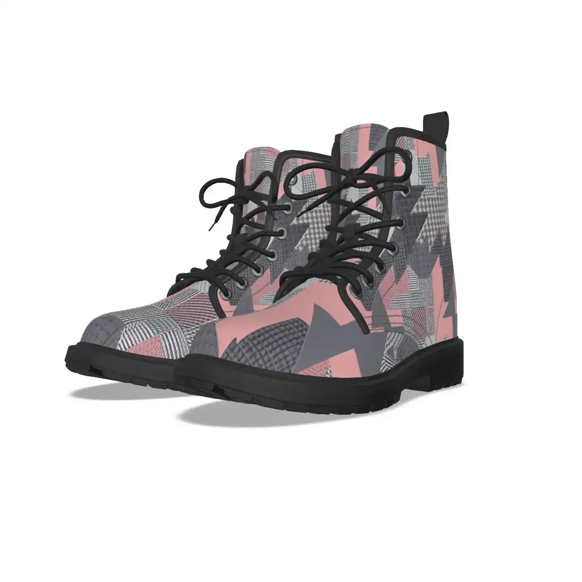 Patchwork Short Boots
