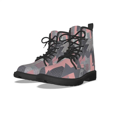 Patchwork Short Boots