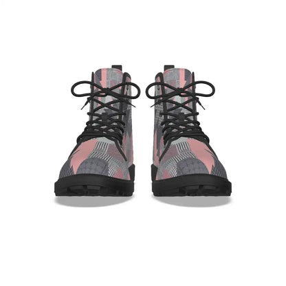 Patchwork Short Boots