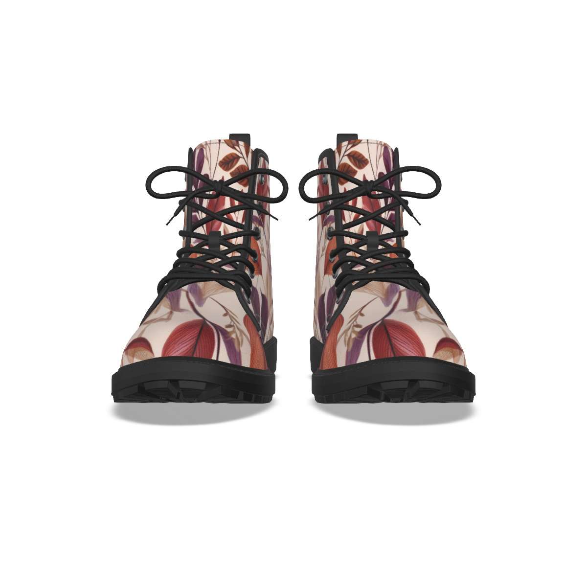 Leaves Print Short Boots