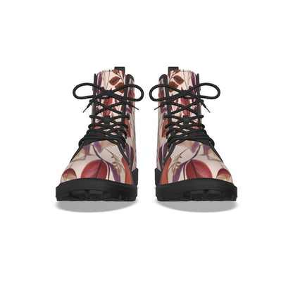 Leaves Print Short Boots