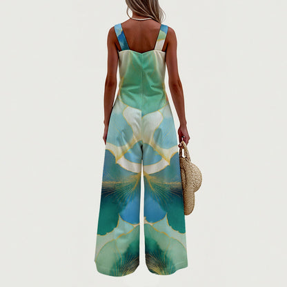 Green Wide Leg Jumpsuit