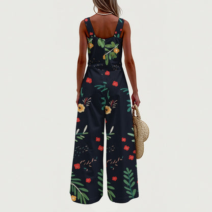 Floral Wide-Leg Jumpsuit