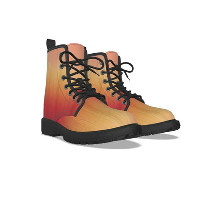 Orange-Red Gradient Short Boots
