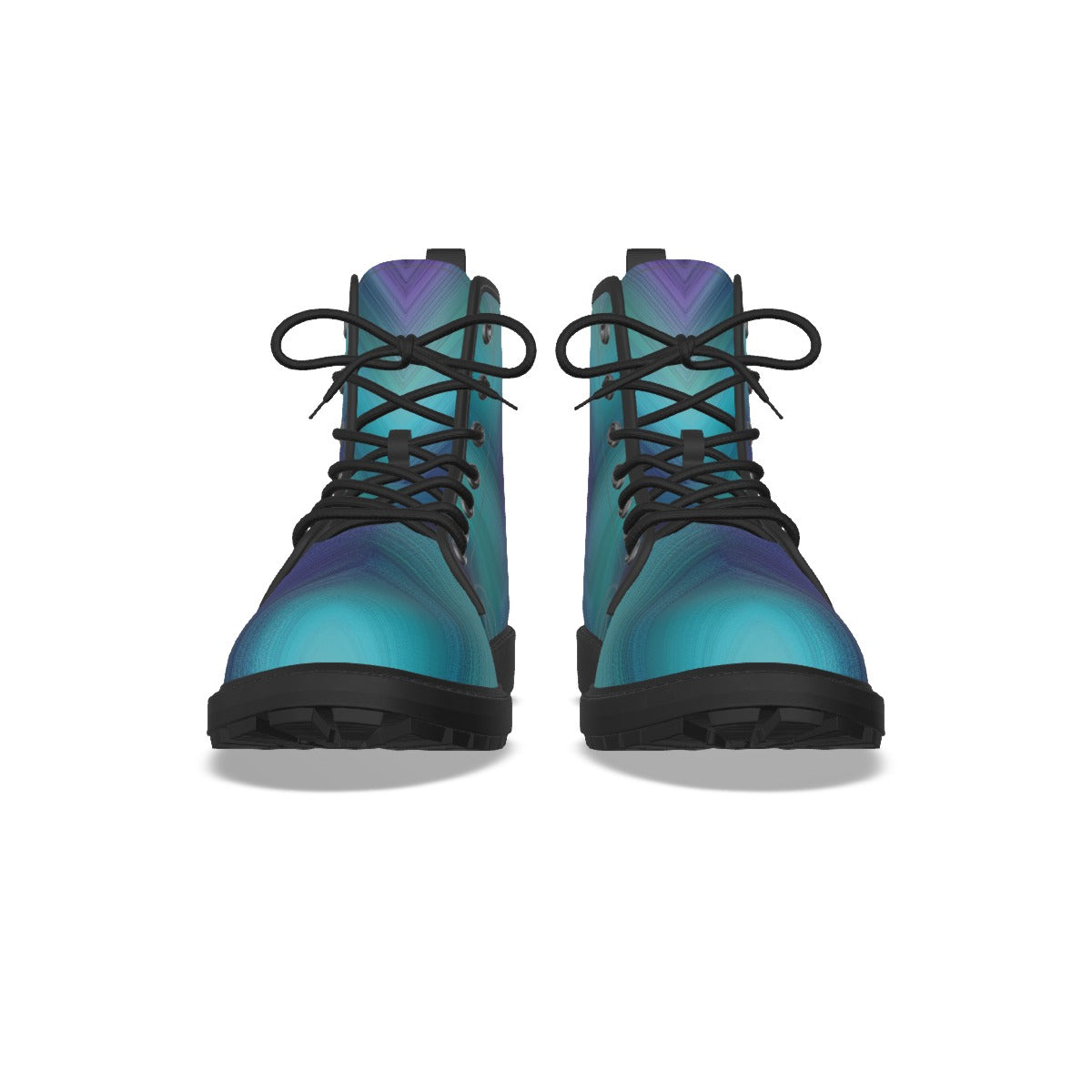 Purple-Green Short Boots