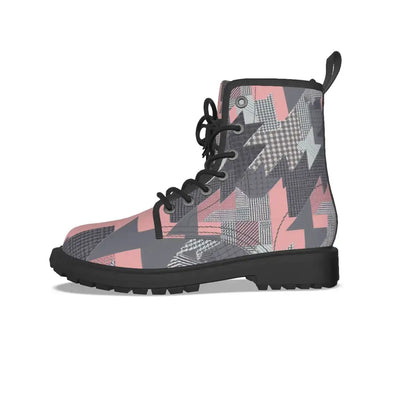 Patchwork Short Boots