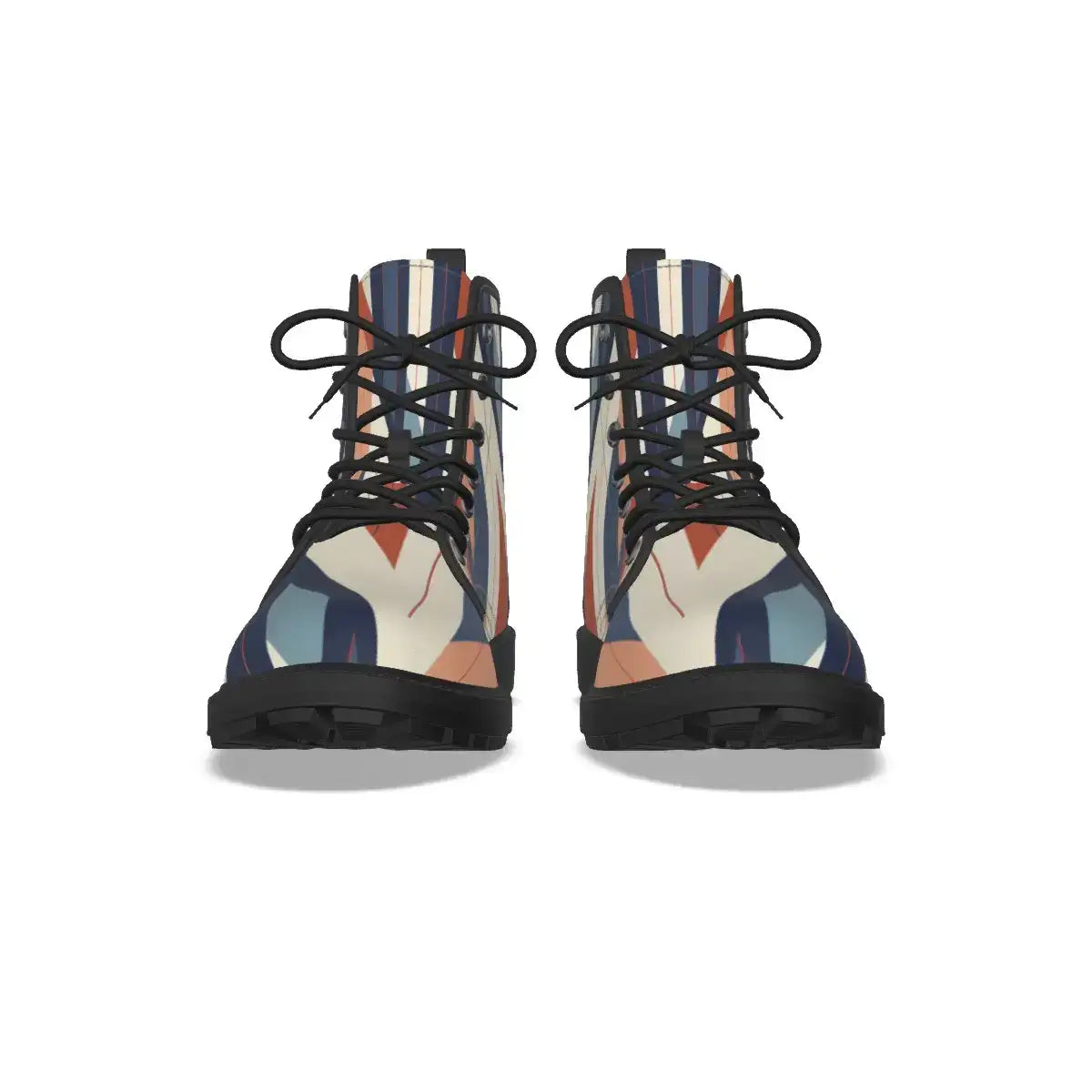 Abstract Print Short Boots